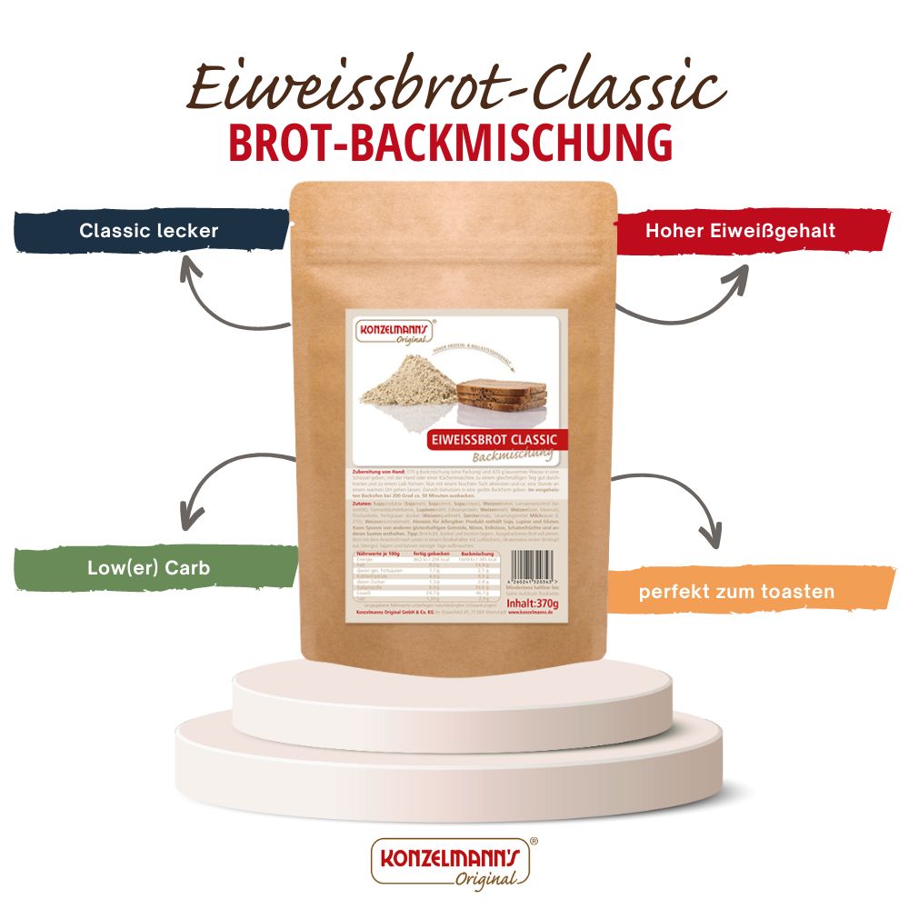 Konzelmanns Eiweiss Brot Classic Backmischung