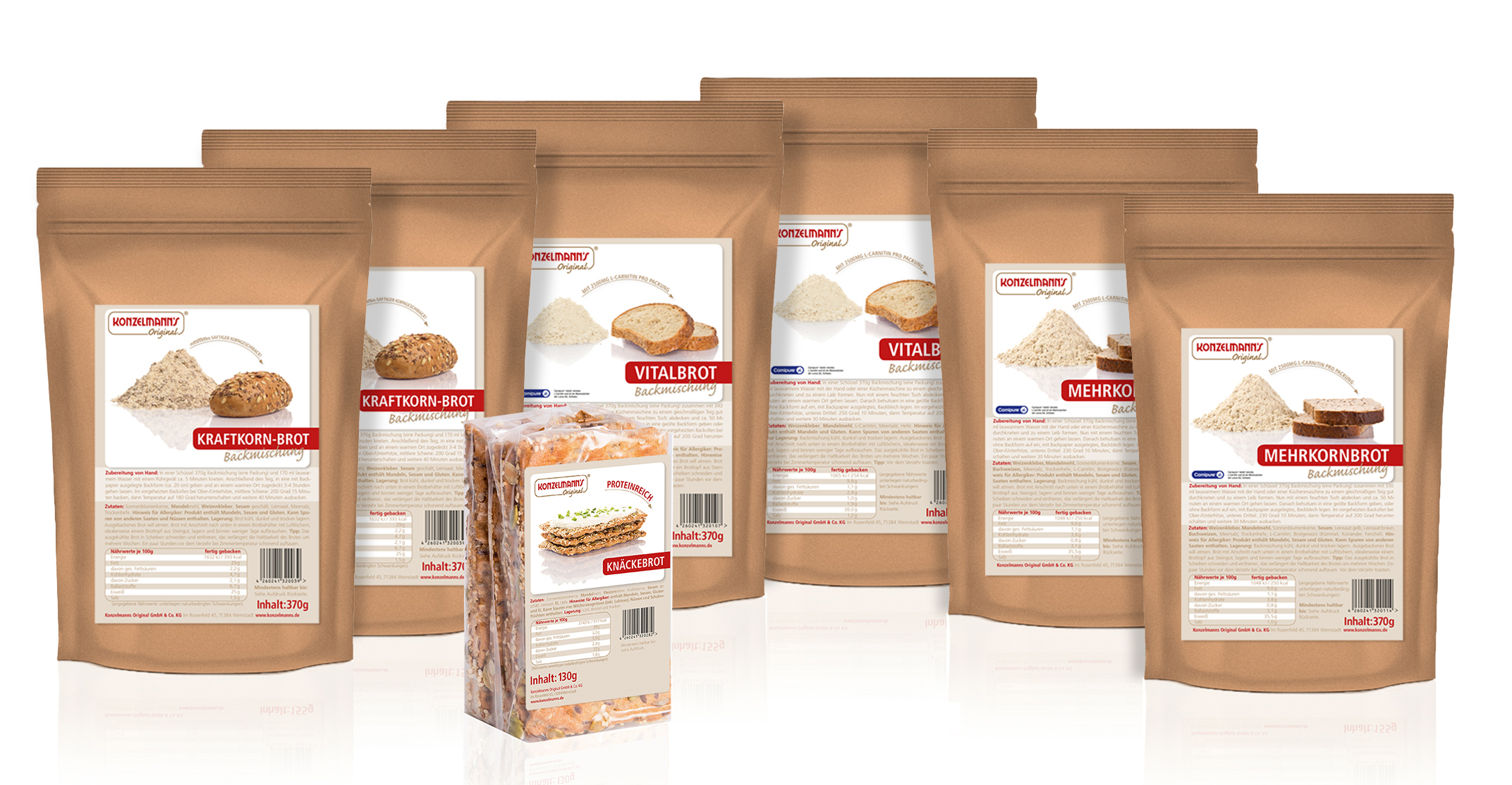 Konzelmanns Lower Carb Brot Bundle 2