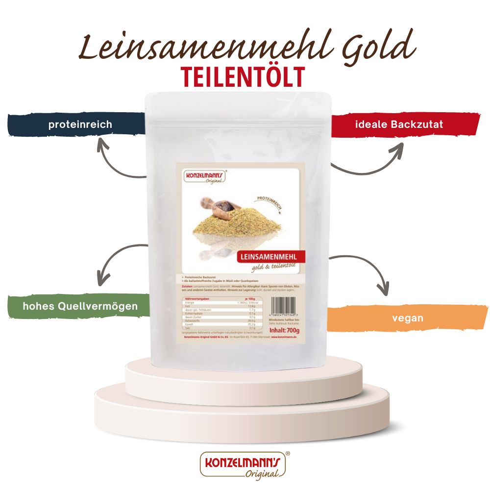 Konzelmanns Leinsamenmehl Gold