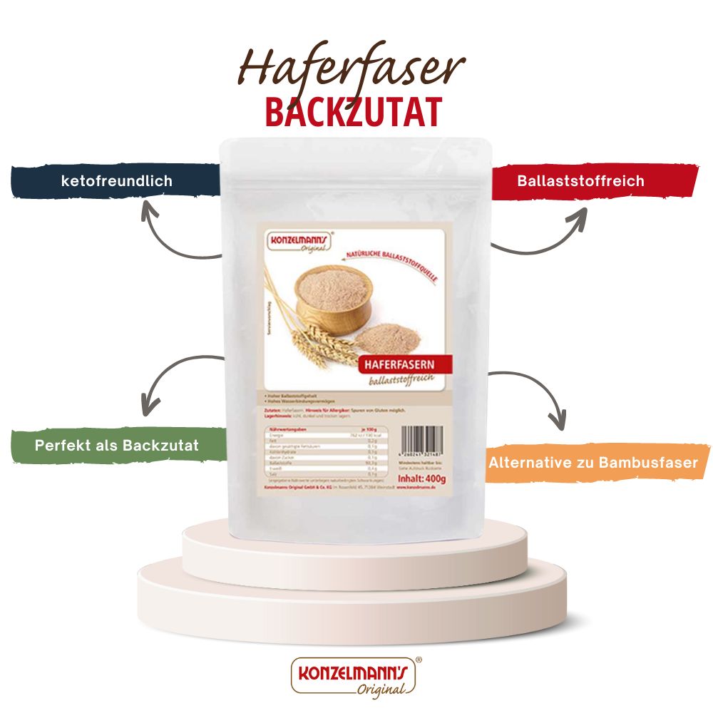 Konzelmanns Haferfasern Ballaststoffpulver 400g