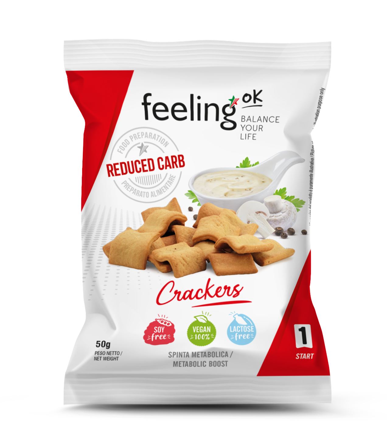 FeelingOK Protein Crackers naturale Start 1 50g