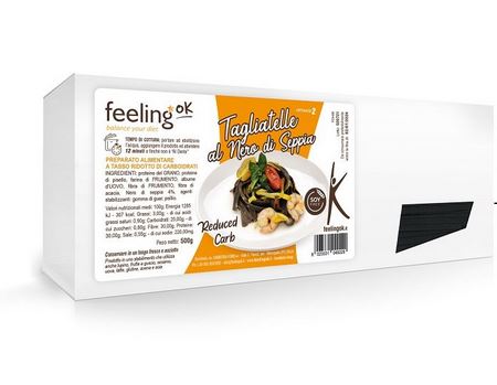 FeelingOK schwarze Tintenfisch Tagliatelle Optimize 500g
